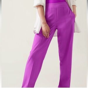 Athleta Brooklyn Mid Rise Ankle Pant in Jazzy Purple Size 0 Brand New with Tags